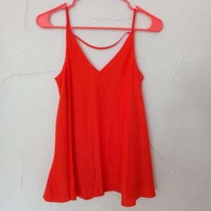 Neon orange v-neck camisole